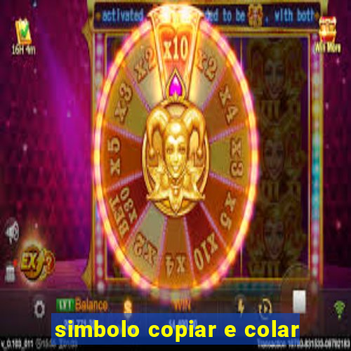 simbolo copiar e colar